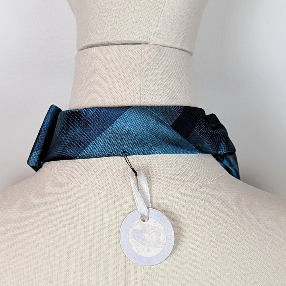 NEW Ogsplosh Women's Ascot Scarf Teal Short - Picture 7 of 7